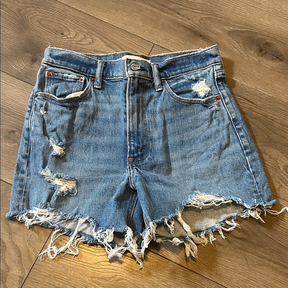 Abercrombie & Fitch Distressed Denim Women Shorts